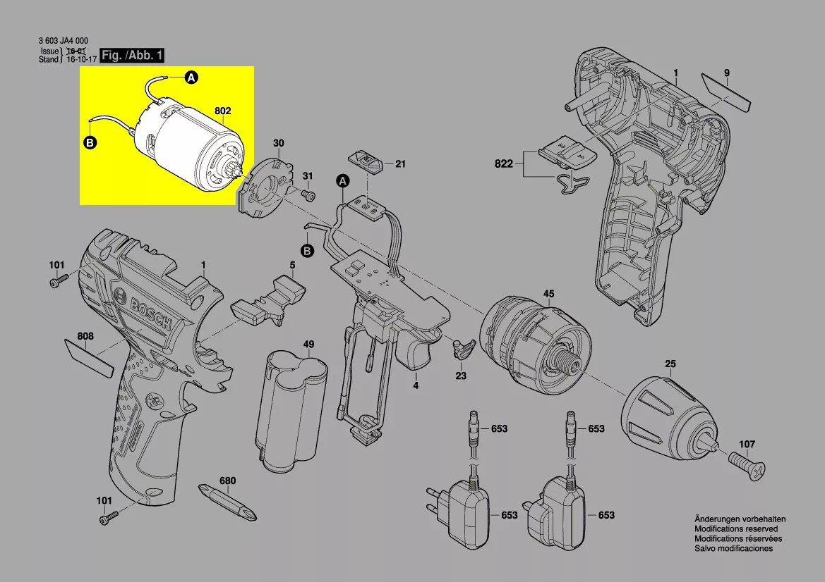 Moteur réf. 1 607 022 655 Bosch
